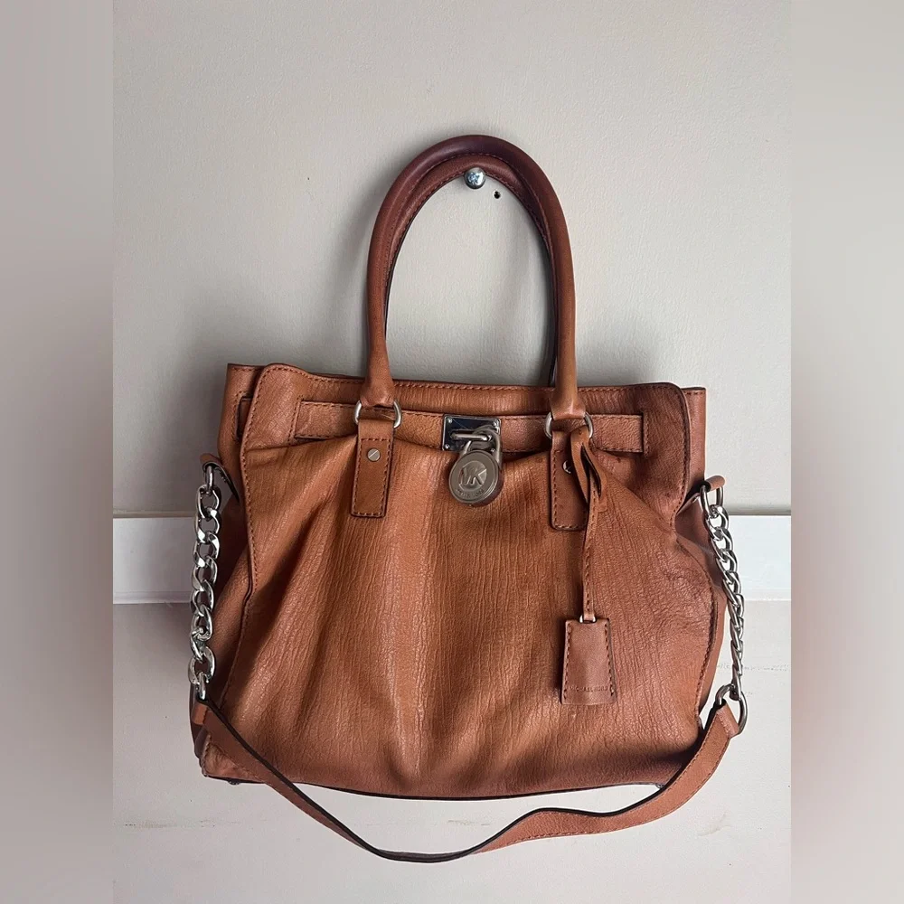 Michael Kors Tan Leather Shoulder Bag